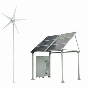 Effortlenergyly Power Your Island Home e Farmland com Sistema Híbrido Eólico Solar Customizável Sistema de Turbina Eólica