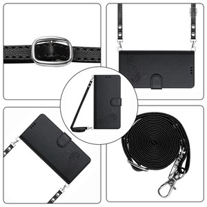 Funda Protectora de Piel Sintética con Diseño de Gato Antihuellas Dactilares de Primera Calidad con Correa para Oppo Find X9s Pro/<span class=keywords><strong>REALME</strong></span> 16T 5G/RENO 16 - Product Image 3