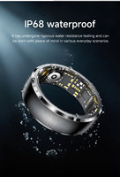 Anillo Inteligente de Fitness de Alta Calidad, Frecuencia Cardíaca, Interacción por Gestos, Marco Clásico, Recordatorio por Vibración, Monitoreo de Ejercicio, Resistente al Agua