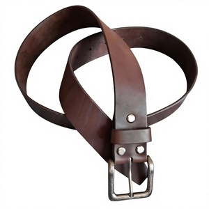 Ceinture en cuir de vachette vintage pour homme BS INTERNATIONAL NA232, boucle carrée en acier, motif floral imprimé par transfert thermique, imperméable - Product Image 6