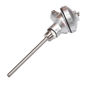 مستشعر حرارة <span class=keywords><strong>Pt100</strong></span> من الفولاذ المقاوم للصدأ مع مقاومة حرارية مدمجة ومرسل حرارة 4-20 مللي أمبير لدرجات الحرارة العالية - Product Image 1
