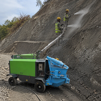 Machine à projeter du béton humide à moteur haute performance, distance de transport de 100 m, granulométrie maximale des agrégats de 15 mm, puissance de 22 kW, 380 V, marque FX