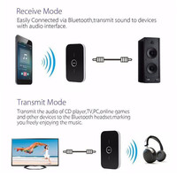 Émetteur-récepteur Bluetooth 5.0 2 en 1, lecteur audio portable sans fil, adaptateur audio stéréo Aux 3,5 mm A2DP pour TV, PC