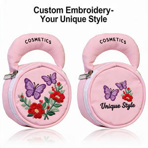 Bolsa Organizadora <span class=keywords><strong>de</strong></span> Mano Mini Bordada con Diseño Personalizable, <span class=keywords><strong>de</strong></span> Piel Sintética Suave y Linda, para Mujeres a la Moda - Product Image 2