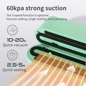 Machine à sceller sous vide 3-en-1 automatique, compacte, en plastique, pour usage extérieur, petite et portable, usage domestique - Prix de gros - Product Image 4