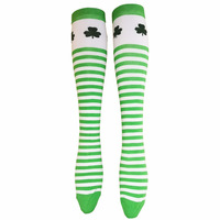 Chaussettes humoristiques pour filles, vente en gros, Saint Shamrock, pour le jour de la patrouille, bon marché, collection