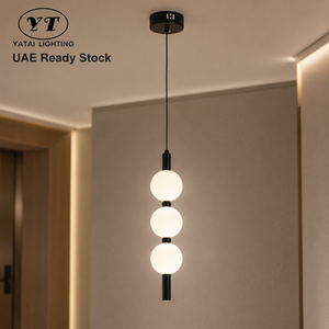 Modern Metal Acrylic Tricolor Led Pendant <b>Light</b> For Dining Room Living Room <b>Indoor</b> Hanging 6W 10Cm Body 50Cm Height - Product Image 1