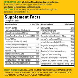 Complément Alimentaire Multivitaminé Personnalisé avec Extraits de Vitamines, 130 Comprimés, Soutient la Santé Immunitaire des Adultes - Product Image 3