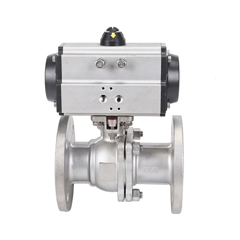 6 inch Flange high temperature stainless steel ANSI 150LB 304 316 JIS 10K 1.6mp WCB Pneumatic actuator Flanged Ball Valve