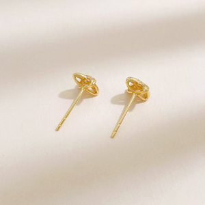 Nuevos Pendientes Minimalistas de Joyería Fina, Oro Amarillo de 18K con Diamantes Cultivados en Laboratorio, Pendientes de Diamantes de Canal para Mujer - Product Image 3
