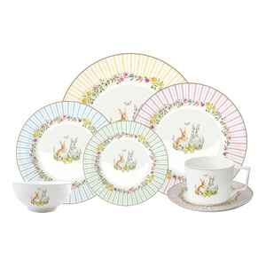<span class=keywords><strong>Service</strong></span> de table de luxe en or véritable, motif lapin, en <span class=keywords><strong>porcelaine</strong></span> fine, assiette de présentation en céramique lapin de Pâques, tasse à café et bol en <span class=keywords><strong>porcelaine</strong></span> pour événements d'enfants - Product Image 6