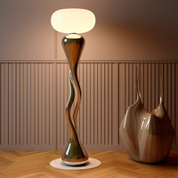 Lampe de sol moderne en forme de champignon, LED lumière du jour, télécommande, base en métal, design pour chambre à coucher, grande taille