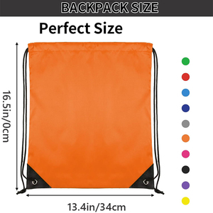 Magasin de cordon en nylon polyester promotionnel en gros d'usine et sacs à dos personnalisés - Product Image 4