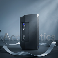 Haut-parleur actif de 12 pouces alimenté par batterie, avec transducteur en titane, DSP portable, 60Hz-19kHz, garantie 1 an, 200W, éliminateur de réverbération et de feedback