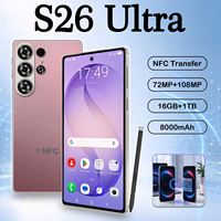 Nouvelle Version S26 Ultra au Prix d'Usine, Smartphone Android 15 de Qualité Professionnelle avec Reconnaissance Faciale