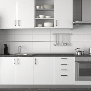 Простые Современные Мебельные ручки из нержавеющей стали, кухонные ручки, ручки для шкафа с Т-образной трубкой, Черное золото, выдвижные ручки для ящиков - Product Image 6