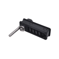 Cerradura de Combinación de 4 Dígitos para Gabinete, Archivador, Puerta de Madera, Plástico Resistente, Color Negro, ABS, con Llave, Certificación ISO9001