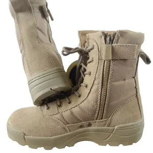 沙漠苏德皮革安全训练战术靴男士四季使用