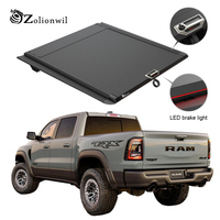Zolionwil - Cache de benne rétractable à verrouillage pour Dodge Ram 1500 2500 5.7 6.4 Rambox 2006-2013