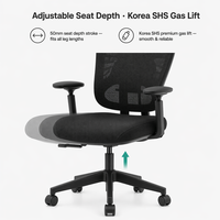 Chaise de bureau ergonomique moderne de haute qualité, réglable, en tissu, pour hôtel et bureau, certifiée BIFMA