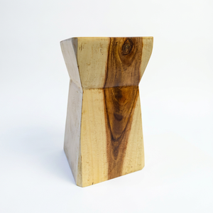 Suar Wood Modern <b>Stool</b> Chair Handmade with Natural Wood Texture for Living Room <b>Bedroom</b> Hotel Apartment or Villa Patio - Product Image 1