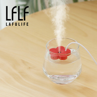 Nouvel humidificateur portable mini USB à ultrasons en forme de fleur, diffuseur d'arômes, brumisateur à vapeur froide pour la maison, le bureau, l'hôtel et la voiture