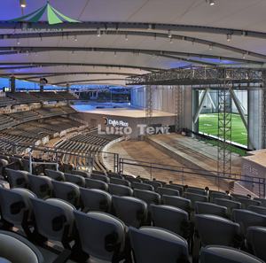 पेशेवर कारखाने आधुनिक डिजाइन टेन्सीड झिल्ली संरचना व्यायामशाला निर्माण स्थिर इस्पात संरचना वास्तुकला - Product Image 5