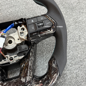 Volante Deportivo de Fibra de Carbono Forjado para <span class=keywords><strong>Toyota</strong></span> A90 Supra, 4Runner, Mark X, CHR, Serie 79, Hilux, Vigo, Hiace, Prius, Celica, Rav 4 - Product Image 2