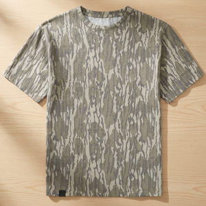SAWA OEM Vente en gros Sweat à capuche de pêche à manches courtes respirant extensible résistant au rétrécissement délavé sport extérieur camouflage devant - Product Image 4