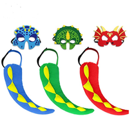 Queues de dragon pour enfants, costume de dinosaure, déguisement, faveurs de fête costumée