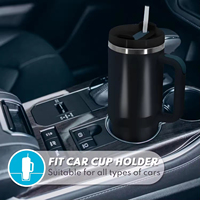 Vaso Térmico Personalizado de Acero Inoxidable de 40 oz con Asa, Vaso Térmico para Viaje en Auto, Logotipo Grabado con Láser, Taza de Cerveza de Gran Capacidad