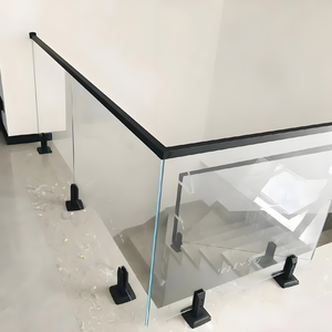 Valla de Vidrio Sin Marco con Abrazaderas, Personalizada y Profesional, de Acero Inoxidable SS2205 316 304 para Edificios de Oficinas, Restaurantes y Hoteles - Product Image 6