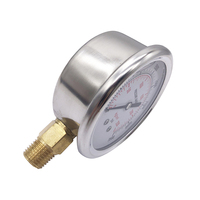 Bourdon Tubes Mechanical Air Pressure Gauge for Gaseous and Liquid Media Manometer Vacuum Pressure Gauge
