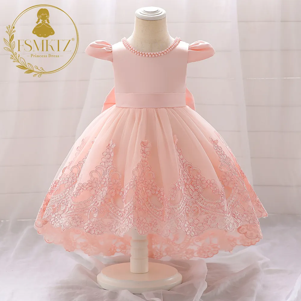 Spanish Princess Birthday Party Pageant Ball Gown Elegant Baby Girls Summer Dresses