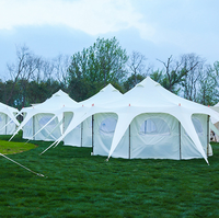 Camping extérieur coton maison Yourte 8 personnes ronde indienne luxe yourte cirque octogonale imperméable camp Grande tente familiale