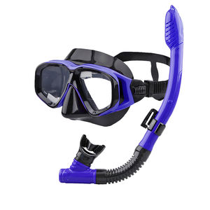 Aloma marka yetişkin dalış maskesi Set yüksek mukavemetli temperli cam su geçirmez anti-sis kuru şnorkel tüplü dalış ekipmanları - Product Image 5