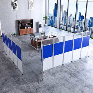 Paravent pliable en aluminium, écran pivotant, insonorisé, séparateur d'espace mobile, séparateurs de pièce portables pour salle à manger, entrepôt - Product Image 5
