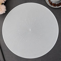 PVC ménage cuisine isolation thermique Western Table à manger tapis brocart plaque avec fond solide doré pour la décoration de Restaurant