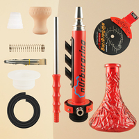 Kit complet de chicha arabe design échappement de course, à un seul tuyau, avec boîte cadeau, vente en gros