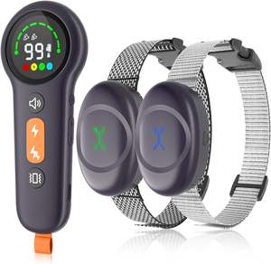 עמיד למים נגד הקליפה מרחוק מכשיר אימון כלב עם 4 מצבי שליטה הלם חשמלי & צלצול פעמון כדי להפסיק נובח - Product Image 2