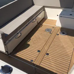 Artificial teak wood for boat yacht floor PVC soft boat decking wholesale