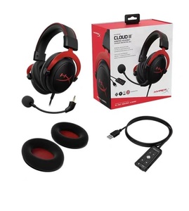 HyperX 클라우드 2 II 게임용 헤드폰 노이즈 캔슬링 7.1 서라운드 컴퓨팅 헤드셋 이어폰 PC PS4 용 마이크 유선 헤드셋 - Product Image 6