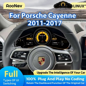 จอ LCD ดิจิตอลสำหรับรถยนต์ Porsche Cayenne ปี 2011-2017 จอ LCD ดั้งเดิม เครื่องเล่นสเตอริโอพร้อมมาตรวัดความเร็วเสมือนจริง ระบบ Linux สำหรับพวงมาลัยซ้าย - Product Image 2