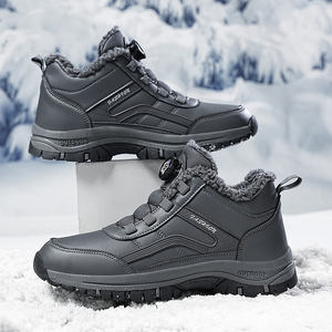 Scarponi da Neve da <span class=keywords><strong>Uomo</strong></span> per Esterno con Fodera in Peluche, Tomaia in PU, Suola in TPR, Antiscivolo, Impermeabili, Caldi, Resistenti al Gelo e Durevoli - Product Image 6