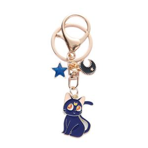 Wholesale Cute Cat Keychain for Women - Alloy Five-Pointed <b>Star</b> & Moon Charm, Fashion Bag Hanger Decor, Bulk Kawaii Gift - Product Image 4
