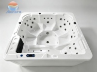 Jacuzzi pour 5 ou 6 personnes, bain d'extérieur, massage pour jardin, spa ajuzi, grande taille, jets de tourbillon