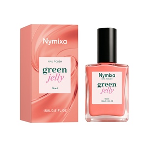 Esmalte de Uñas en Gel Nymixa (Glac), Esmalte Vibrante y Práctico para Uso Diario y Uñas de Fiesta, Envase Básico en Botella - Product Image 1