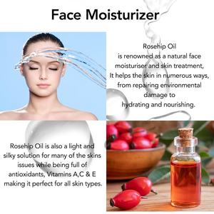 Aceite de rosa mosqueta Natural puro 100% de etiqueta privada, reduce la almeja de línea <span class=keywords><strong>fina</strong></span>, ilumina la piel, elimina las manchas oscuras, cicatriz, reduce los poros, aceite esencial - Product Image 4