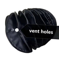 Cache-poussière cylindrique en caoutchouc avec fermeture éclair ronde en plastique PTFE pour tissu de vêtement, axe cousu de 600 mm