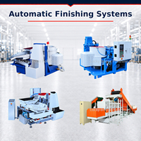 Automatische Entgratungs kette für Turbo gurts chnalle Finishing Coin Blank Polish ing Zentrifugalscheiben-Finishing-Maschinen system